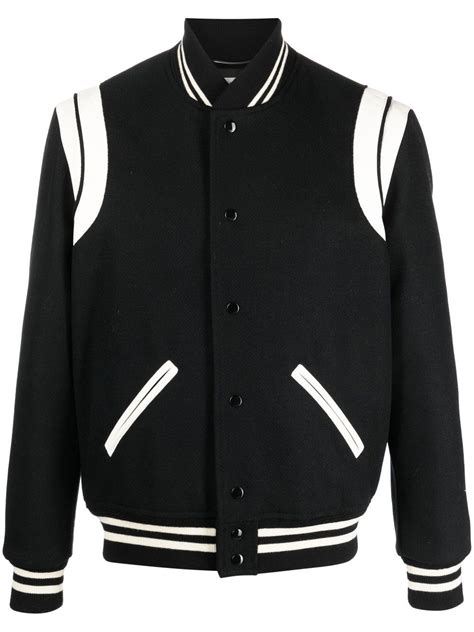 teddy jacket ysl|farfetch ysl bomber jacket.